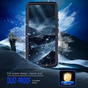 Husa pentru  Xiaomi Redmi Note 14 Pro 5G ShockProof Dust-Water Proof IP68 Full Body 360 Protection, negru - transparent