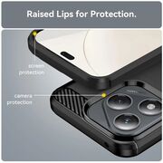Husa pentru Honor 400 Lite Carbon Liquid Silicone, Albastru