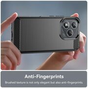Husa pentru Honor 400 Lite Carbon Liquid Silicone, Albastru