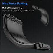 Husa pentru Xiaomi Redmi A5 4G Carbon Liquid Silicone, Negru