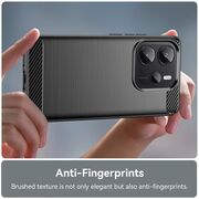 Husa pentru Xiaomi Redmi Note 14S Carbon Liquid Silicone, Negru