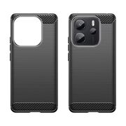 Husa pentru Xiaomi Redmi Note 14S Carbon Liquid Silicone, Negru