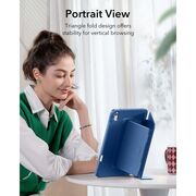 Husa pentru iPad 11 2025 ESR - Flip Hybrid Folio cu functie sleep / wake-up, tip stand si slot pentru stylus - Albastru