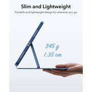 Husa pentru iPad 11 2025 ESR - Flip Hybrid Folio cu functie sleep / wake-up, tip stand si slot pentru stylus - Albastru