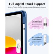 Husa pentru iPad 11 2025 ESR - Flip Hybrid Folio cu functie sleep / wake-up, tip stand si slot pentru stylus - Albastru