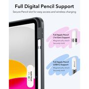 Husa pentru iPad 11 2025 ESR - Flip Hybrid Folio cu functie sleep / wake-up, tip stand si slot pentru stylus - Negru