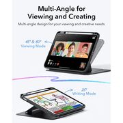 Husa pentru iPad 11 2025 ESR - Flip Hybrid Folio cu functie sleep / wake-up, tip stand si slot pentru stylus - Negru