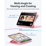 Husa pentru iPad 11 2025 ESR - Flip Hybrid Folio cu functie sleep / wake-up, tip stand si slot pentru stylus - Roz