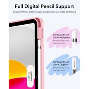 Husa pentru iPad 11 2025 ESR - Flip Hybrid Folio cu functie sleep / wake-up, tip stand si slot pentru stylus - Roz