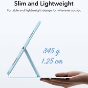 Husa pentru iPad Air 11 2024 / 2025​ M2, M3 ESR - Flip Hybrid Folio cu functie sleep / wake-up, tip stand si slot pentru stylus - Albastru