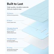 Husa pentru iPad Air 13 (2024, 2025) ESR - Flip Hybrid Folio cu functie sleep / wake-up, tip stand si slot pentru stylus - Albastru