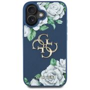 Husa premium pentru  iPhone 16 Guess Elegance Series - Albastru