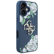 Husa premium pentru  iPhone 16 Guess Elegance Series - Albastru