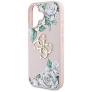 Husa premium pentru  iPhone 16 Guess Elegance Series - Roz
