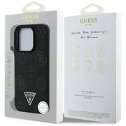 Husa premium pentru  iPhone 16 Pro Max compatibila MagSafe Guess Luxury Series - Negru