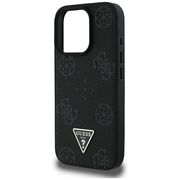 Husa premium pentru  iPhone 16 Pro Max compatibila MagSafe Guess Luxury Series - Negru