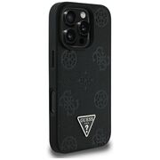 Husa premium pentru  iPhone 16 Pro Max compatibila MagSafe Guess Luxury Series - Negru