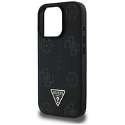 Husa premium pentru  iPhone 16 Pro compatibila MagSafe Guess Luxury Series - Negru