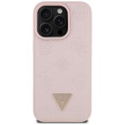 Husa premium pentru  iPhone 16 Pro compatibila MagSafe Guess Luxury Series - Roz
