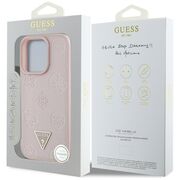 Husa premium pentru  iPhone 16 Pro compatibila MagSafe Guess Luxury Series - Roz