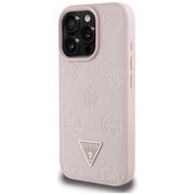 Husa premium pentru  iPhone 16 Pro compatibila MagSafe Guess Luxury Series - Roz