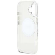 Husa premium pentru  iPhone 16 compatibila MagSafe Guess Luxury Series - Gri