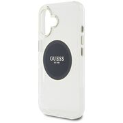 Husa premium pentru  iPhone 16 compatibila MagSafe Guess Luxury Series - Ice