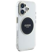 Husa premium pentru  iPhone 16 compatibila MagSafe Guess Luxury Series - Ice