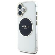 Husa premium pentru  iPhone 16 compatibila MagSafe Guess Luxury Series - Ice
