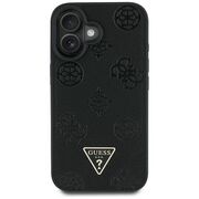 Husa premium pentru  iPhone 16 compatibila MagSafe Guess Luxury Series - Negru