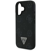 Husa premium pentru  iPhone 16 compatibila MagSafe Guess Luxury Series - Negru