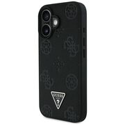 Husa premium pentru  iPhone 16 compatibila MagSafe Guess Luxury Series - Negru