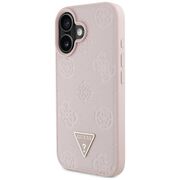 Husa premium pentru  iPhone 16 compatibila MagSafe Guess Luxury Series - Roz