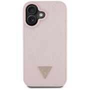 Husa premium pentru  iPhone 16 compatibila MagSafe Guess Luxury Series - Roz