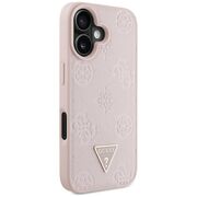 Husa premium pentru  iPhone 16 compatibila MagSafe Guess Luxury Series - Roz