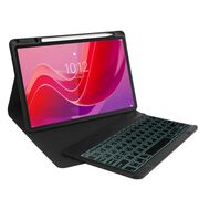 Husa cu tastatura iluminata RGB detasabila pentru Lenovo Tab M11 11 inch, negru