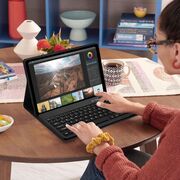 Husa cu tastatura iluminata RGB detasabila pentru Lenovo Tab M11 11 inch, negru