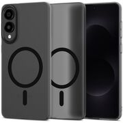 Husa pentru Samsung Galaxy S25 Edge compatibila MagSafe Ultra-slim, Ghost Series, frosted - negru
