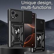 Husa pentru  Honor 400 Lite Ring Armor Kickstand Tough Rugged Cover cu protectie camera, Roz