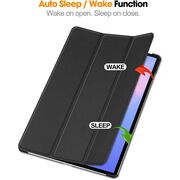 Husa pentru  Samsung Galaxy Tab S10 FE+ Plus 13.1 inch tip stand functie sleep/wake-up, protectie 360 - Verde