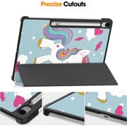 Husa pentru  Samsung Galaxy Tab S10 FE+ Plus 13.1 inch tip stand functie sleep/wake-up, protectie 360 - Unicorn