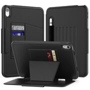 Husa pentru iPad 11 2025 Business 360 protection, cu Suport Multi-View, Slot pentru Apple Pencil si funcție sleep/Wake-up, negru
