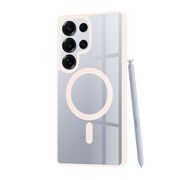 Huse pentru  Samsung Galaxy S25 Ultra cu MagSafe Crystal Clear Back Series - Roz