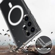 Huse pentru  Samsung Galaxy S25 Ultra cu MagSafe Crystal Clear Back Series - Transparent