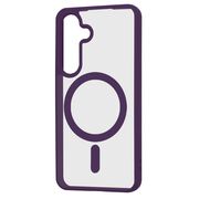 Huse pentru  Samsung Galaxy S25 cu MagSafe Crystal Clear Back Series - Mov