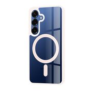 Huse pentru  Samsung Galaxy S25 cu MagSafe Crystal Clear Back Series - Roz
