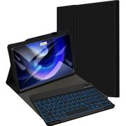 Husa cu tastatura iluminata RGB detasabila pentru Xiaomi Pad 6, Pad 6 Pro, negru