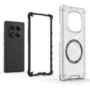 Husa pentru  Xiaomi Redmi Note 14 Pro+ Plus Cyber Shield Bumper, Compatibila MagSafe, Antishock reinforced corners si margini intarite - Negru