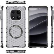 Husa pentru  Xiaomi Redmi Note 14 Pro+ Plus Cyber Shield Bumper, Compatibila MagSafe, Antishock reinforced corners si margini intarite - Clear