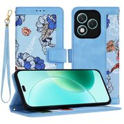Husa tip carte pentru  Honor 400 Lite, functie stand si port carduri, Albastru